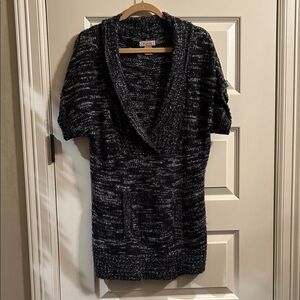 Art And Soul Black and Gray Cowl Neck Sweater